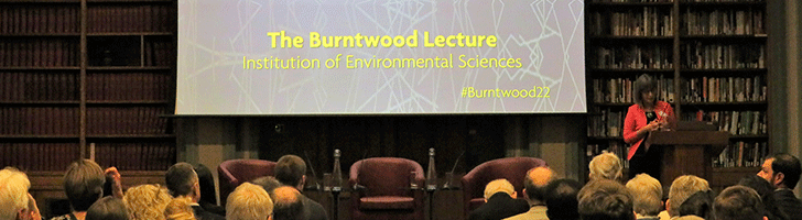 Photo of the stage at the Burntwood Lecture