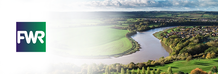 FWR logo on a photo of a river