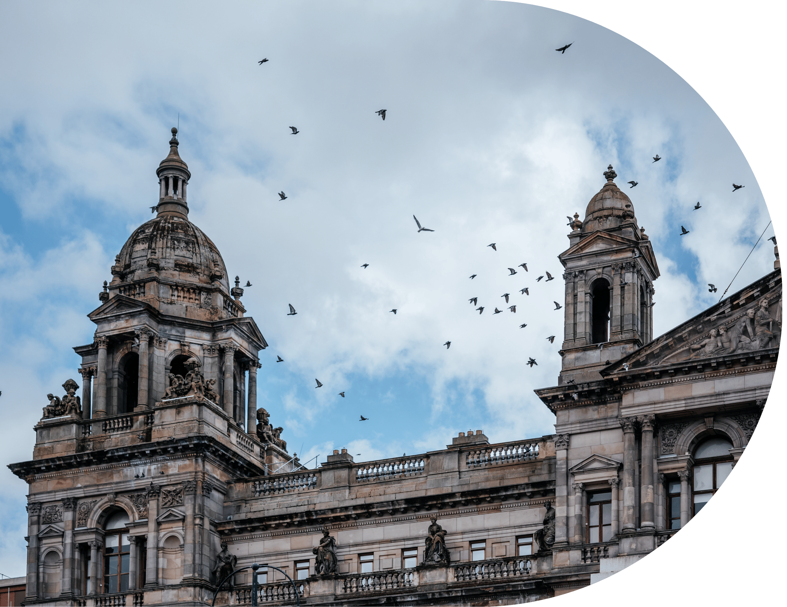 The Victorian and Beaux arts style City Chambers of Glasgow