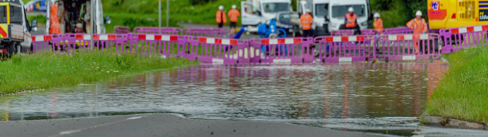 Photo of flooded road