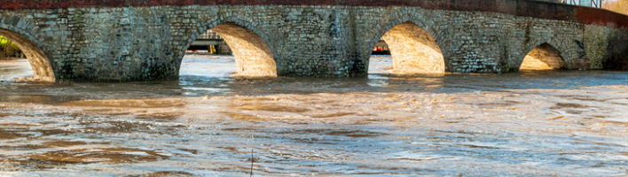 Flooded river