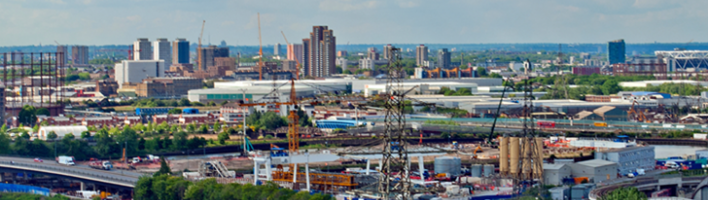 Aerial view of city, image credit: (C) Andy Evans Photos | Adobe Stock
