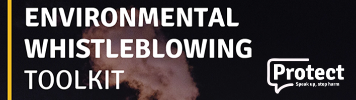 Environmental whistleblowing toolkit banner