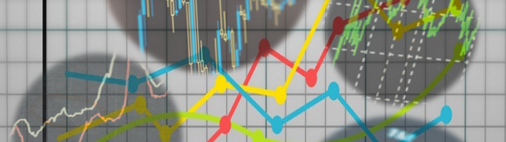 graph showing trend overlaid with four other graphs indicating megatrends