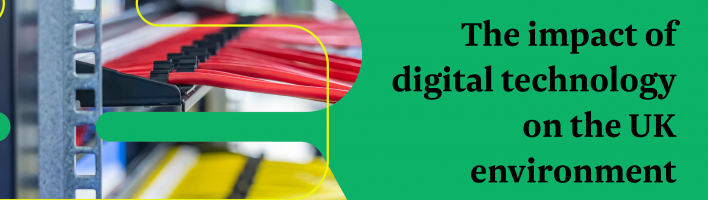 green banner with picture of cables 