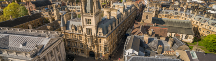 Photograph of Cambridge city from above