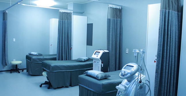Photo of a hospital ward