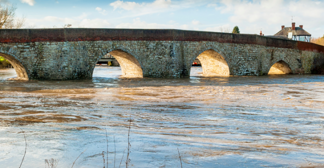 Flooded river