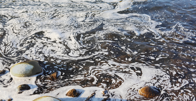 water with chemicals