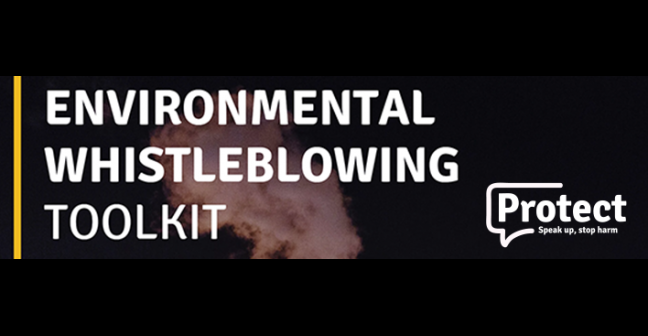 Environmental whistleblowing toolkit banner