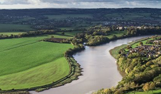 Photo of the river Severn from above