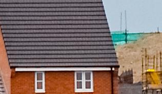 A new build estate under construction.