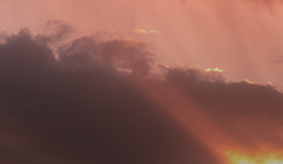 Photo of pink sunset clouds