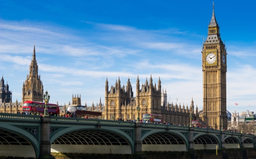 Big Ben and Westminster Abbey, London 