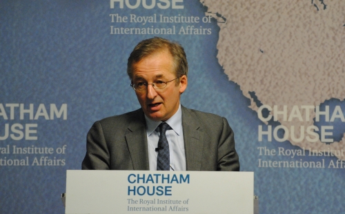 A photo of Professor Dieter Helm CBE speaking at Chatham House