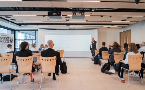 Soils and Stones meeting with professionals in a room