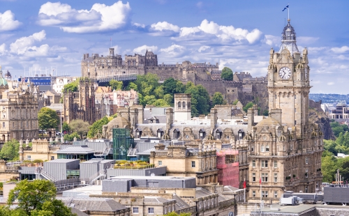 Edinburgh city skyline