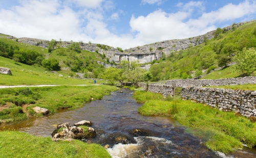 View across Malham Cove in the Yorkshire Dales 