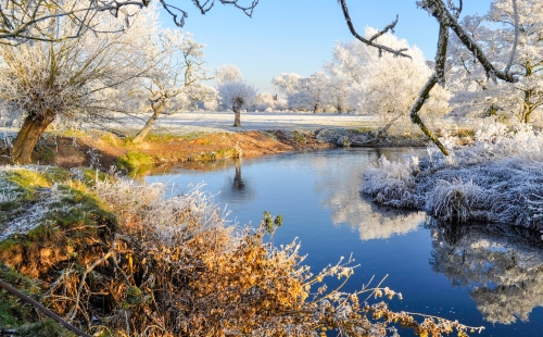 River on a frosty day