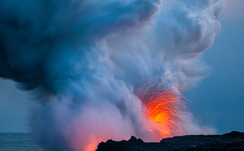 Smoke and fire rising, representing the fallout of conflict