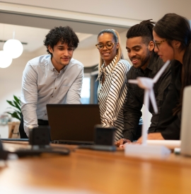 People doing group work