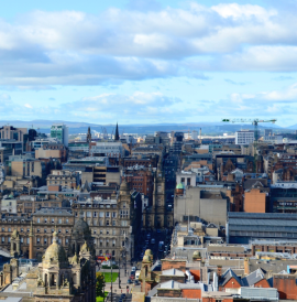 Photograph of a city skyline