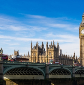Big Ben and Westminster Abbey, London 
