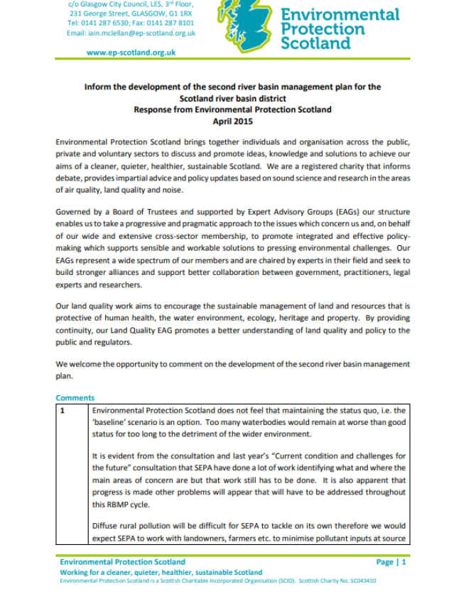 Cover of EPS letter on river basins