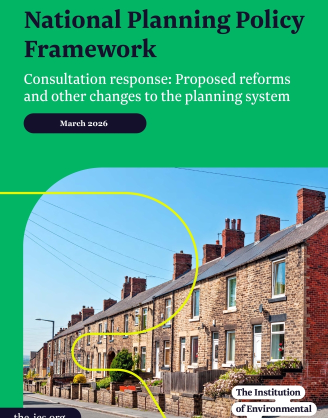 Cover of response to NPPF consultation