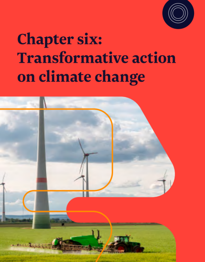Cover of climate chapter of our shared mission