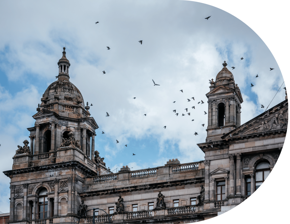 The Victorian and Beaux arts style City Chambers of Glasgow