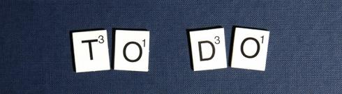 Scrabble letters sayin 'To Do'