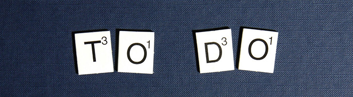 Scrabble letters saying 'To Do'