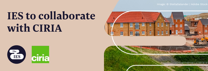 Housing construction site, IES to collaborate with CIRIA 